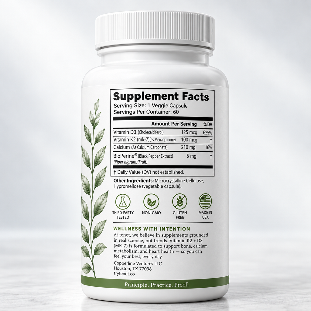 Tenet Vitamin D3 + K2